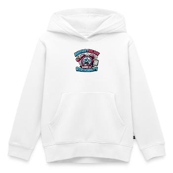 Noch Ein Tag Von Verantwortung Geplagt - Kinder Premium Organic Hoodie - Weiß - Vorne - AI Model Kid Female (0cm)