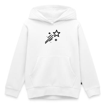 shooting star - Kids Premium Organic Hoodie - white - Front - AI Model Kid Female (0cm)