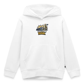 Evolution of Dunk – Basketball Mashup - Kinder Premium Organic Hoodie - Weiß - Vorne - AI Model Kid Female (0cm)