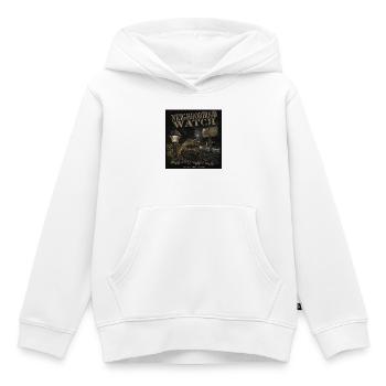Neighborhood Watch Kröte Horror Vintage LO-FI  - Kinder Premium Organic Hoodie - Weiß - Vorne - AI Model Kid Female (0cm)