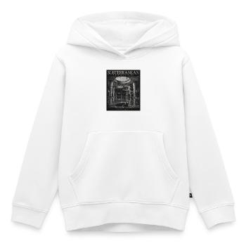 Lost Places Schwimmbad Seehund Vintage Animal - Kinder Premium Organic Hoodie - Weiß - Vorne - AI Model Kid Female (0cm)