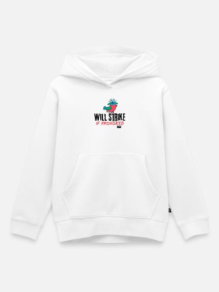 Provokated Creature Pop Art - Kinder Premium Organic Hoodie - Weiß