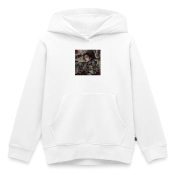 Japanische Kunst Collage Street Art Motiv - Kinder Premium Organic Hoodie - Weiß - Vorne - AI Model Kid Female (0cm)
