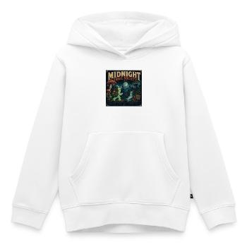 Bigfoot Spruch Geschenk für Outdoor-Fans Halloween - Kinder Premium Organic Hoodie - Weiß - Vorne - AI Model Kid Female (0cm)