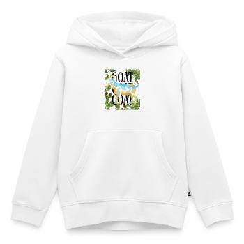 GOAT Legacy Argentina Colors Fußball-Tribute - Kinder Premium Organic Hoodie - Weiß - Vorne - AI Model Kid Female (0cm)