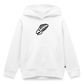 Fossil - Kinder Premium Organic Hoodie - Weiß - Vorne - AI Model Kid Female (0cm)
