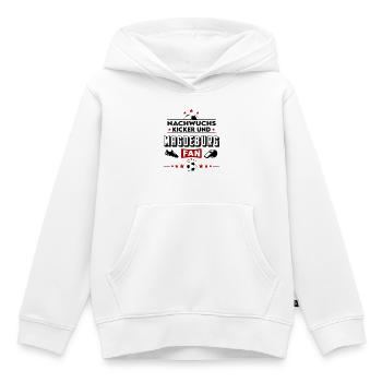 Magdeburg Fußball Nachwuchs Baby Kinder Spieler - Kinder Premium Organic Hoodie - Weiß - Vorne - AI Model Kid Female (0cm)