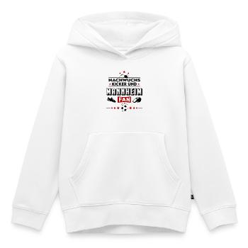 Mannheim Fußball Nachwuchs Baby Kinder Spieler - Kinder Premium Organic Hoodie - Weiß - Vorne - AI Model Kid Female (0cm)