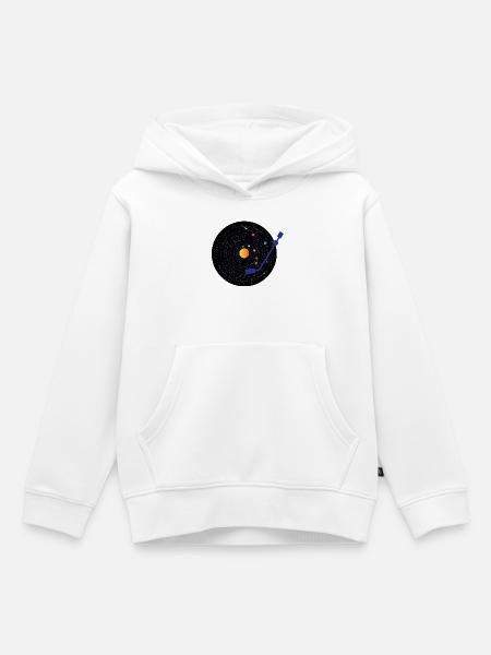 Vinyl - Kinder Premium Organic Hoodie - Weiß
