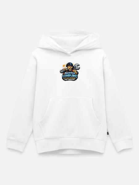 Megacooler Lehrling - Kein Jammern - Kinder Premium Organic Hoodie - Weiß