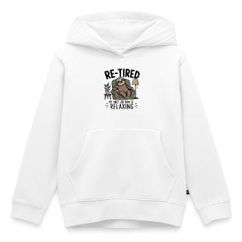 Fauler Ruhestand Im Sessel-Humor Entspann dich - Kinder Premium Organic Hoodie - Weiß - Vorne - AI Model Kid Female (0cm)