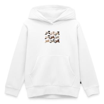  Schäfchen Herde - Kinder Premium Organic Hoodie - Weiß - Vorne - AI Model Kid Female (0cm)