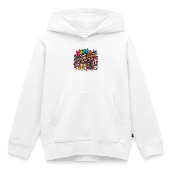 Bunt statt braun! Hunde - Staffordshire Terrier  - Kinder Premium Organic Hoodie - Weiß - Vorne - AI Model Kid Female (0cm)
