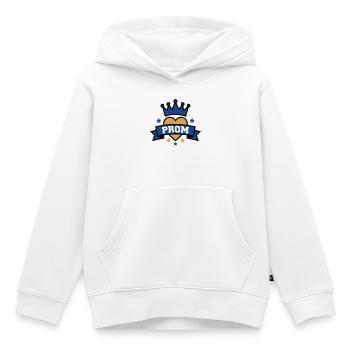 Prom Herz Krone Abzeichen - Kinder Premium Organic Hoodie - Weiß - Vorne - AI Model Kid Female (0cm)