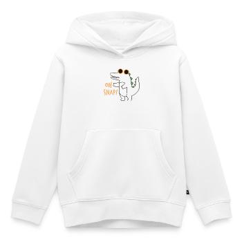 Lustiges Krokodil Oh Snap Dinosaurier Brille - Kinder Premium Organic Hoodie - Weiß - Vorne - AI Model Kid Female (0cm)