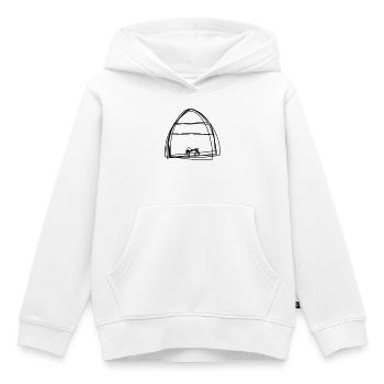 Bienenkorb handgezeichnet - Kinder Premium Organic Hoodie - Weiß - Vorne - AI Model Kid Female (0cm)