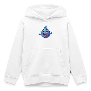 Wassertropfen - Kinder Premium Organic Hoodie - Weiß - Vorne - AI Model Kid Female (0cm)