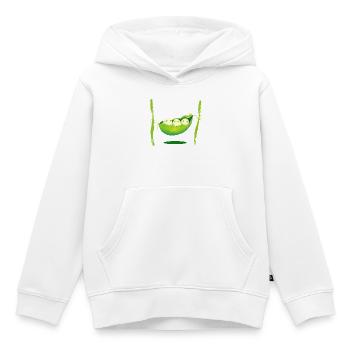Bohnen Hängematte  - Kinder Premium Organic Hoodie - Weiß - Vorne - AI Model Kid Female (0cm)