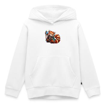 Kawaii Mystischer Roter Panda - Kinder Premium Organic Hoodie - Weiß - Vorne - AI Model Kid Female (0cm)