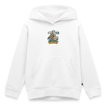 Ich habe eine Theorie - Kinder Premium Organic Hoodie - Weiß - Vorne - AI Model Kid Female (0cm)
