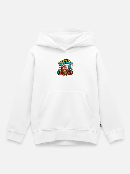 ICH HABE ETWAS GEFUNDEN! - Kinder Premium Organic Hoodie - Weiß