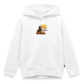 Auf zu neuen Abenteuern - Kinder Premium Organic Hoodie - Weiß - Vorne - AI Model Kid Female (0cm)