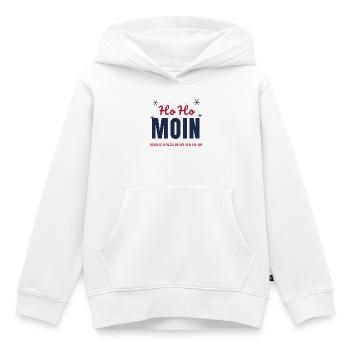 Ho Ho Moin – Frohe Weihnachten aus dem Norden - Kinder Premium Organic Hoodie - Weiß - Vorne - AI Model Kid Female (0cm)