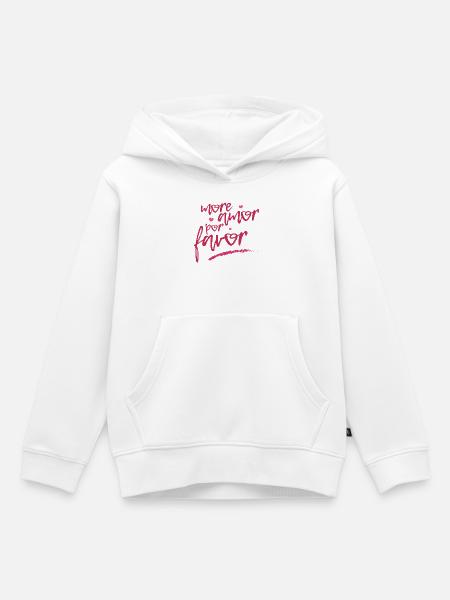 MoreAmor - Kinder Premium Organic Hoodie - Weiß