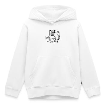 villefranche de conflent,pyrènèes orientales - Kinder Premium Organic Hoodie - Weiß - Vorne - AI Model Kid Female (0cm)