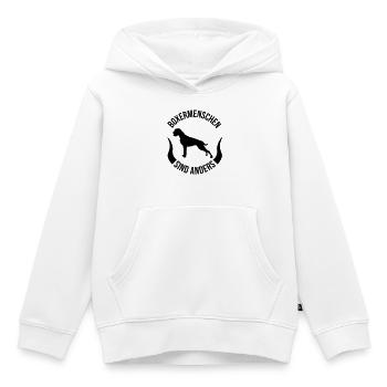 Boxermenschen sind anders - Kinder Premium Organic Hoodie - Weiß - Vorne - AI Model Kid Female (0cm)