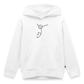Strichmännchen - Kinder Premium Organic Hoodie - Weiß - Vorne - AI Model Kid Female (0cm)