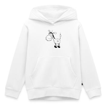 Petit âne drôle - ânes - Sweat Premium à capuche enfant bio - blanc - Devant - AI Model Kid Female (0cm)