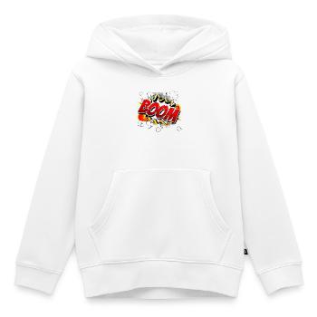 Boom Comic Graphic - Kids Premium Organic Hoodie - white - Front - AI Model Kid Female (0cm)