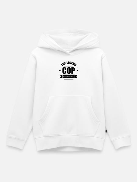 Police - Kinder Premium Organic Hoodie - Weiß