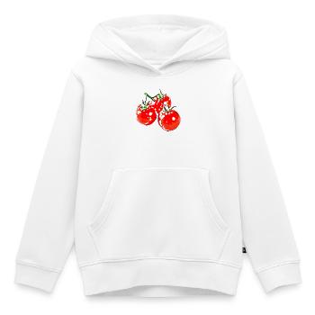 tomaten gemüse speise - Kinder Premium Organic Hoodie - Weiß - Vorne - AI Model Kid Female (0cm)