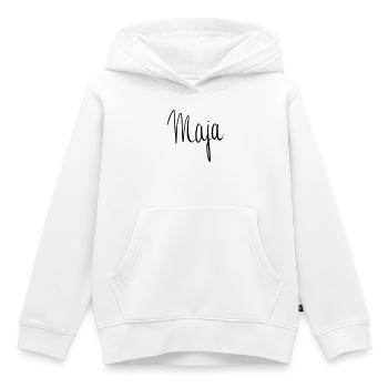 Maja - Kinder Premium Organic Hoodie - Weiß - Vorne - AI Model Kid Female (0cm)