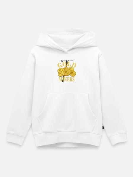 Goldgräber - Kinder Premium Organic Hoodie - Weiß