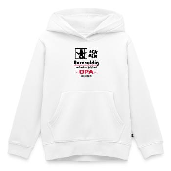 Kind Baby Geburtstag Geschenk Sprüche Opa Opi - Kinder Premium Organic Hoodie - Weiß - Vorne - AI Model Kid Female (0cm)