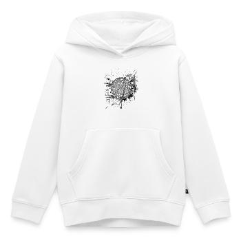 Basketball - Joueur de basket-ball - Basketball Retro - Sweat Premium à capuche enfant bio - blanc - Devant - AI Model Kid Female (0cm)
