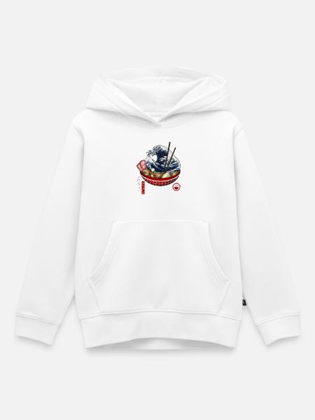 tolle Ramen - Kinder Premium Organic Hoodie - Weiß