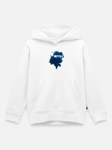 Bicycle - Kinder Premium Organic Hoodie - Weiß