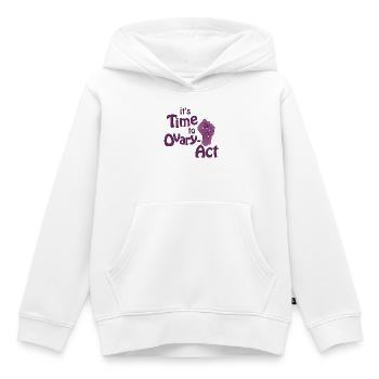 it's Time to Ovary-Act lila - Kinder Premium Organic Hoodie - Weiß - Vorne - AI Model Kid Female (0cm)