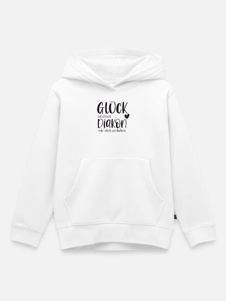 Diakon Ehrenamt Kirche Pfarrer Glaube Geschenk - Kinder Premium Organic Hoodie - Weiß