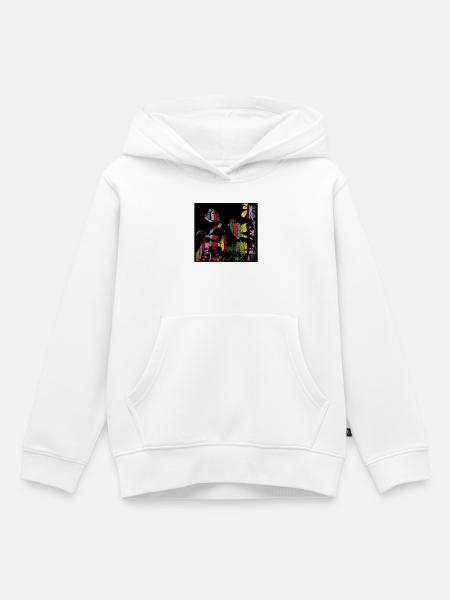 Kolibri - Kinder Premium Organic Hoodie - Weiß
