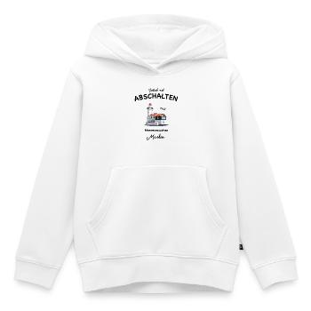 Marken, Waterland, Niederlande, Einfach abschalten - Kinder Premium Organic Hoodie - Weiß - Vorne - AI Model Kid Female (0cm)