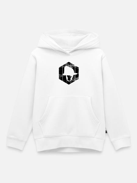 Feuerwehrhelm - Kinder Premium Organic Hoodie - Weiß