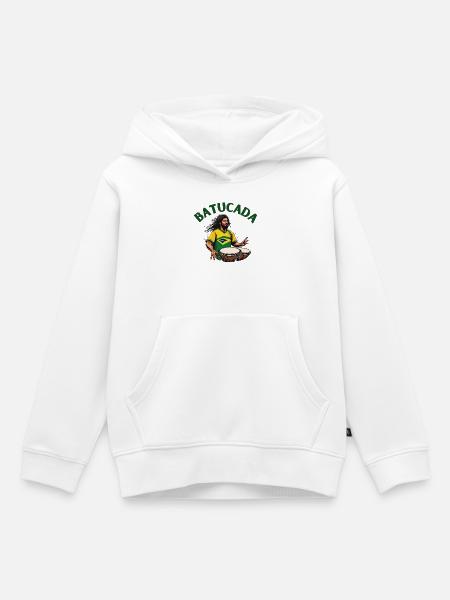 Batucada, Batucada-Spieler, Perkussion - Kinder Premium Organic Hoodie - Weiß