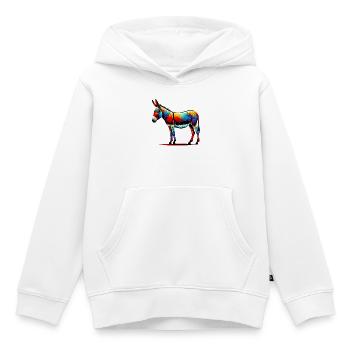 Esel, Schnuller, Maultier - Kinder Premium Organic Hoodie - Weiß - Vorne - AI Model Kid Female (0cm)