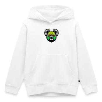 Koala - Sweat Premium à capuche enfant bio - blanc - Devant - AI Model Kid Female (0cm)