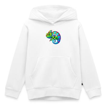 Chamäleon - Kinder Premium Organic Hoodie - Weiß - Vorne - AI Model Kid Female (0cm)